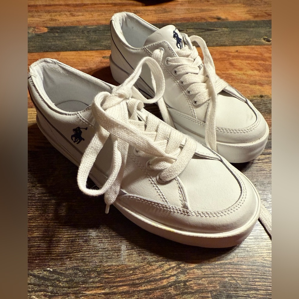 Polo by Ralph Lauren Women’s White Sneakers Sz 7.5